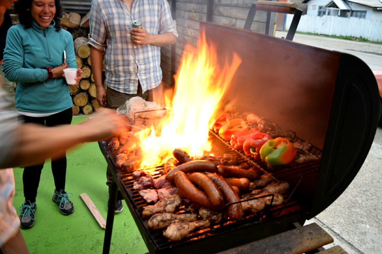 Weihnachtsgrillen in Coyhaique - Chile